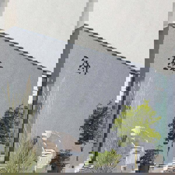 BESLAGSBODEN House Number 9 in Matt Black NORDIC Series, Height 230 mm.