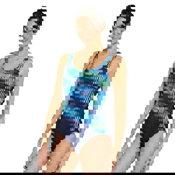 Zoggs Circus Adjustable Scoopback Swimsuit - Navy Blue