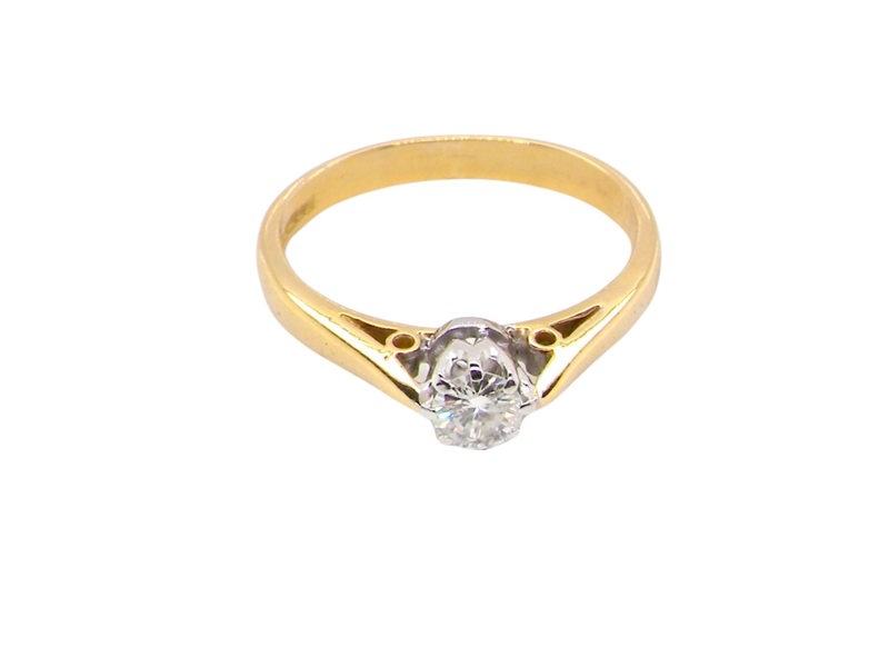 single stone diamond ring