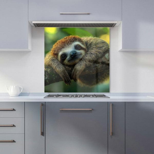 Warren Reed Sloth Glass Kitchen Splashback - 00039