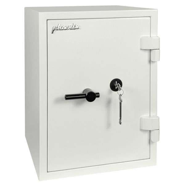 Phoenix Safe Phoenix Fortress SS1453K Security Safe in Scratch-resistant White Paint with Double-Bitted Key Lock