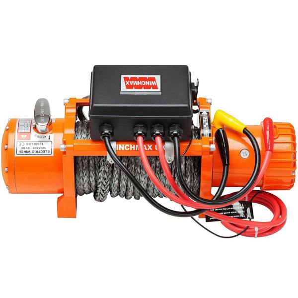 Winchmax 13,500lb (6,123kg) 24V Winch 28m x 11mm Dyneema Rope, Remotes