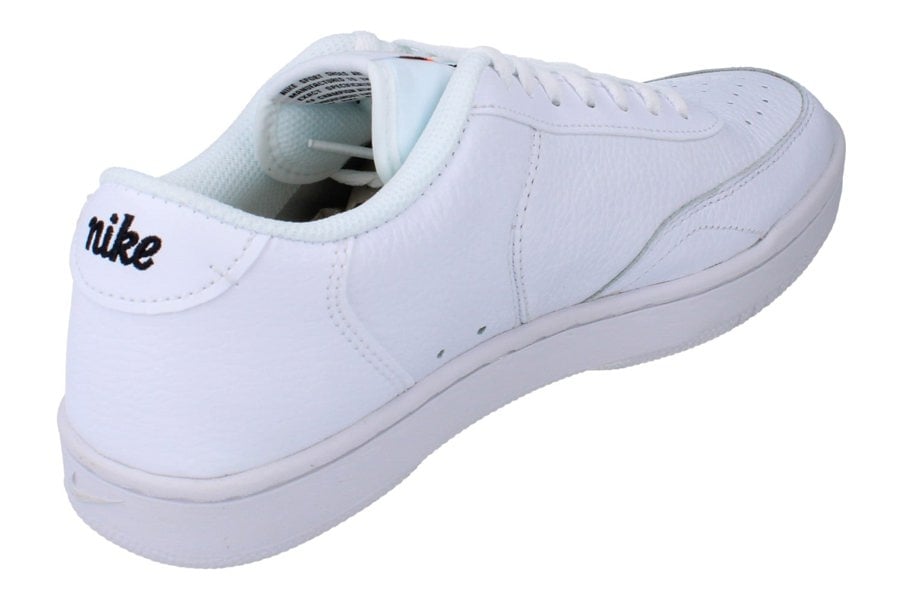 Nike Court Vintage Prem Mens Trainers Ct1726  100 - White Black Total Orange 100 - Photo 2