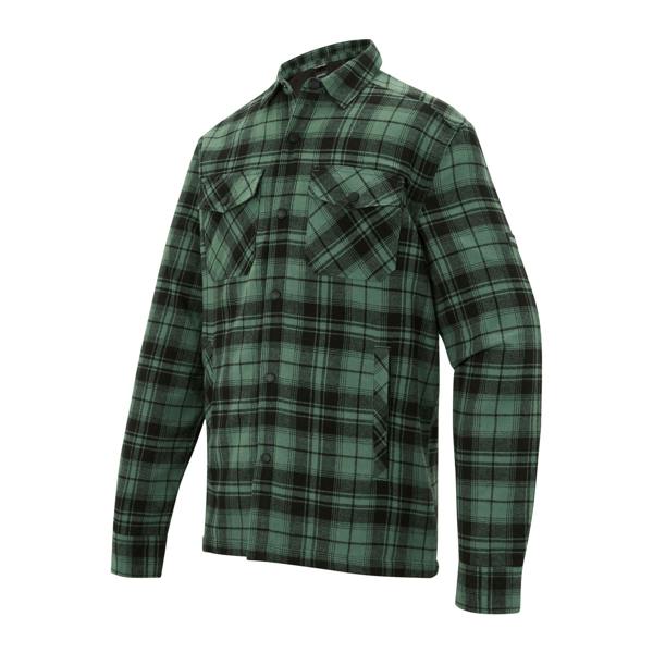 Regatta Mens Spennith Shacket Checked Shirt - Dark Forest/Black - 