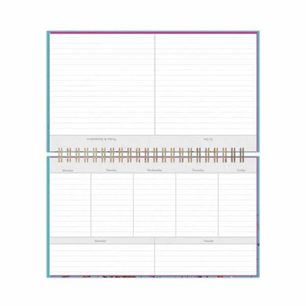 Watercolour Floral Butterflies Weekly Planner, Perpetual Calendars and Diaries, Week To View, Animals, Gift