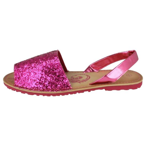 Spot On Ladies Spot On Flat Mule Slingback Sandals