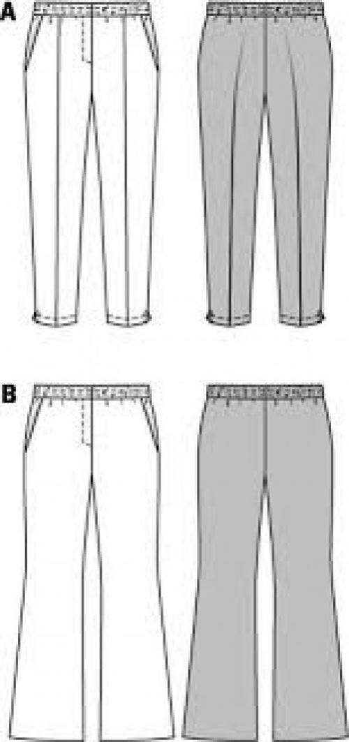 Burda Sewing Pattern 6859 Trousers For Women, 18-20-22-24-26-28-30-32-34 - Easy