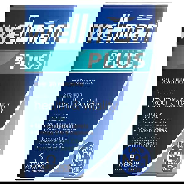 Vitabiotics Wellman Plus: Dual Pack Omega 3-6-9 Capsules x 28 & Micronutrient Tablets x 28