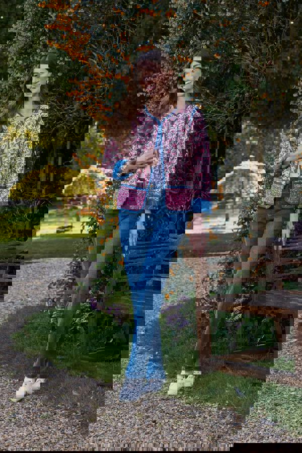 Mudflower Reversible Paisley Quilted Jacket