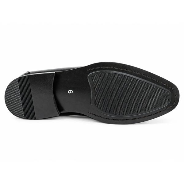 Men's Classic Vegan Leather Slip-On Saddle Strap Loafers