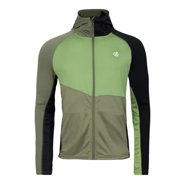 Dare 2B Mens Assimilate II Core Stretch Midlayer - Olivine Green/Black