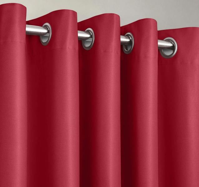 Velosso Stylish Blackout Ring Top Thermal Curtains, Energy Saving, Light Blocking and Soft Texture, Perfect - 163cm x 228cm