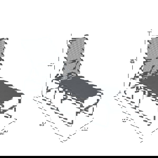 Dorel Home Cosmo Living Nyla Sun Lounger Charcoal