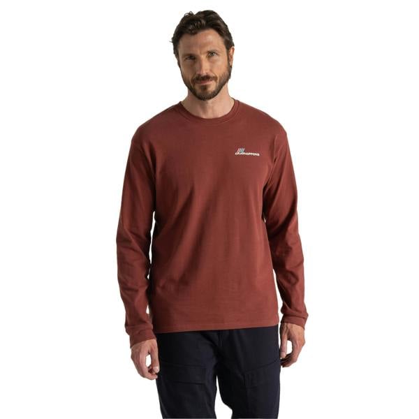 Craghoppers Mens Dillisk II Long-Sleeved T-Shirt - Axinite Red - 
