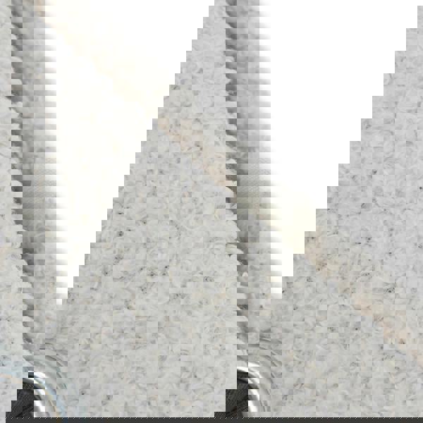 JVL Shiro Boucle Foldable Fabric Storage Cube with Lid for Home Organisation, White