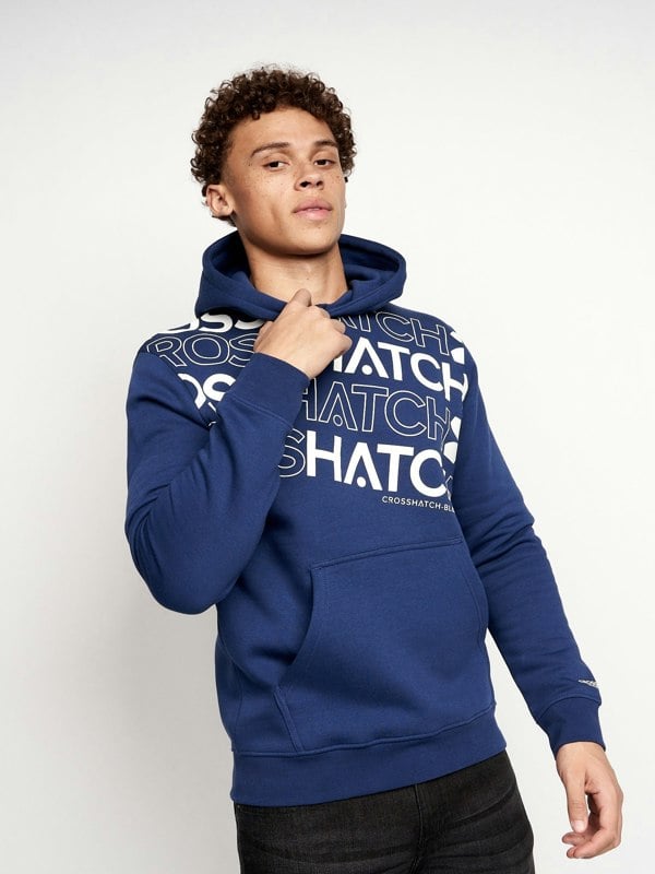 Crosshatch Hensal Hoodie 2pk Navy/White