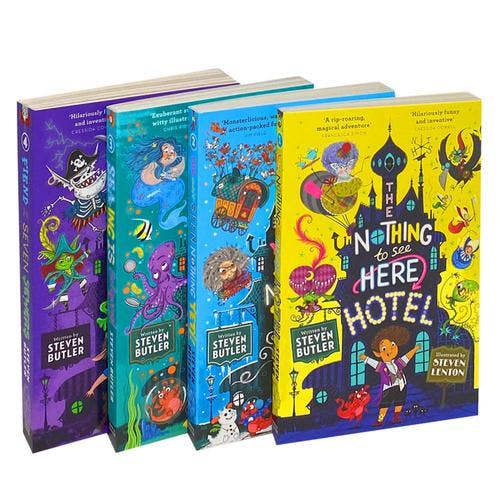 The Nothing to See Here 4 Books Collection Nothing To See Here Hotel, You Aint Seen Nothing Yeti, Sea-Ing is Believing, Fiend of the Seven Sewers