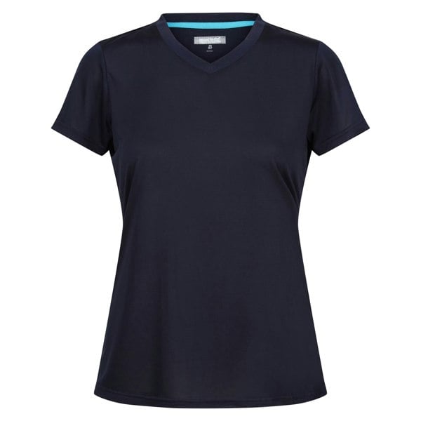 Regatta Womens/Ladies Fingal Plain V Neck T-Shirt - Navy