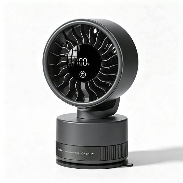 Leaper Portable Rechargeable Suction Cup Fan