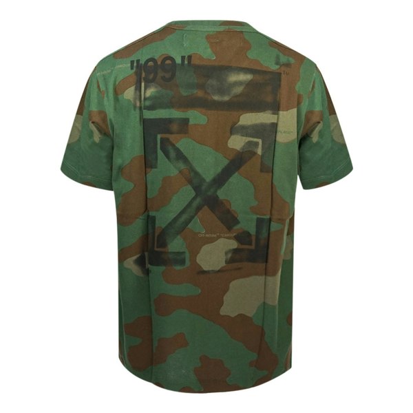 Off-White Marker Arrow Logo T-Shirt - Green Camo 