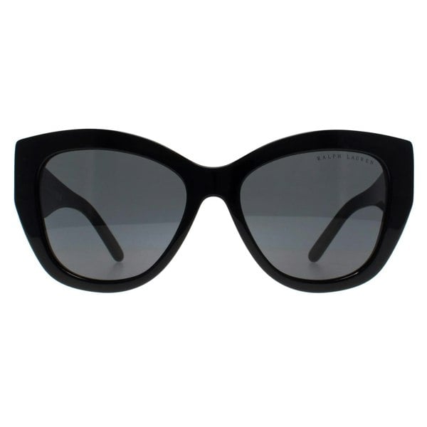 Ralph Lauren Sunglasses RL8175 500187 Shiny Black Dark Grey