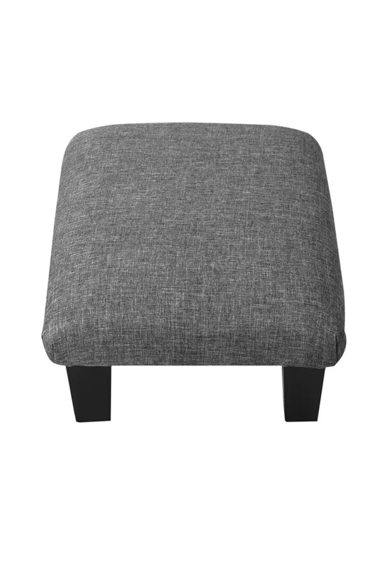 Living and Home Linen Rectangular Ottoman Footstool