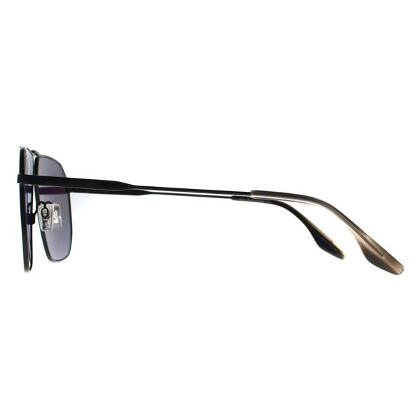 Quiksilver Sunglasses QS3009 MBLK Matte Black Blue Mirrored
