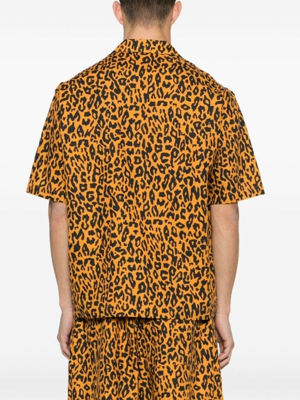 Palm Angels Cheetah Bowling Shirt Orange - Supplied FashionPalm Angels