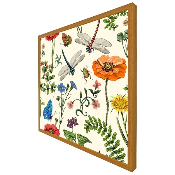 Benjamin Tate Design Flowers & insects (Picture Frame)