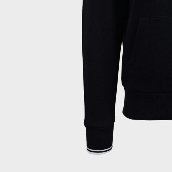 Supplied Fashion Tipped Hooded Sweatshirt Black