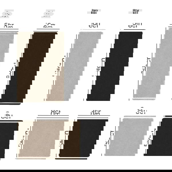 Marlow Non Slip Indoor Door Mats Small Large Washable Kitchen Floor Rug Runner