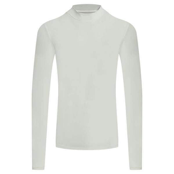 Craghoppers Mens Mock Neck Long-Sleeved Golf Top - White - 