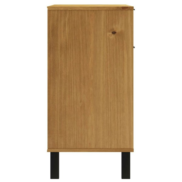 Berkfield Sideboard FLAM 80x40x80 cm Solid Wood Pine