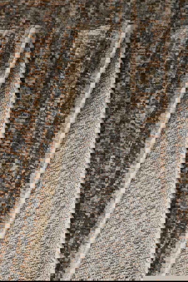 Raja Medallion Vintage Rug – Brown Heritage Elegance