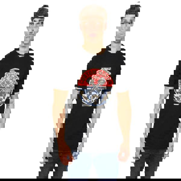 Crosshatch Mens Moules T-Shirt - Black - 