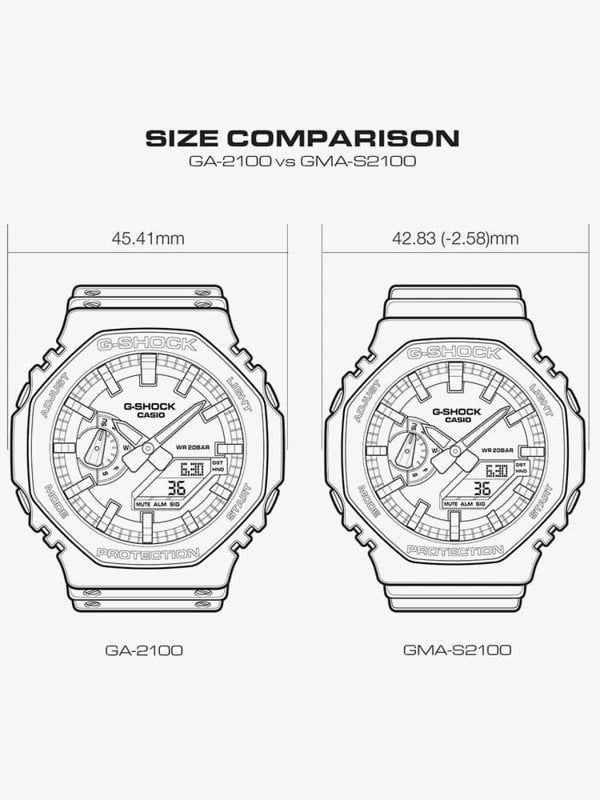 Casio G-Shock Mini Octagon Series Watch GMA-S2100-7AER