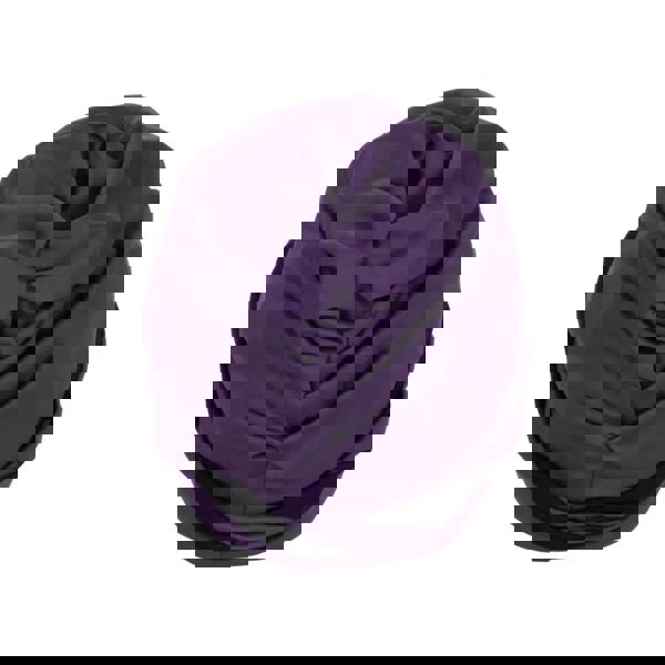 Purple Fashy Braid Fabric Swim Cap with black trim