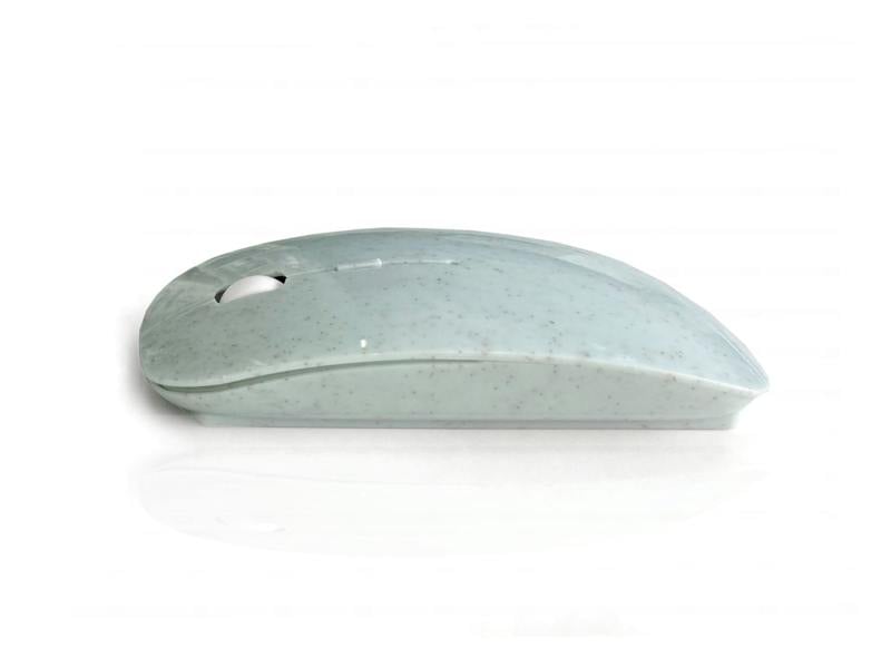 Accuratus Image ECO Step One Wheat Mouse - Wireless Bluetooth 5.1 & RF 2.4Ghz Part Bioplastic Wheat Grass Polymer Mouse - Duck Egg Blue