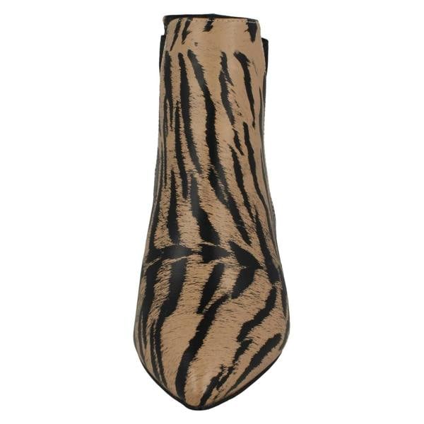 Spot On Ladies Spot On Animal Print Ankle Boots F51118