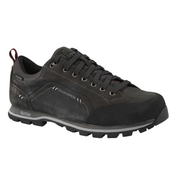 Craghoppers Mens Onega 2 Leather Trainers - Black Pepper - 
