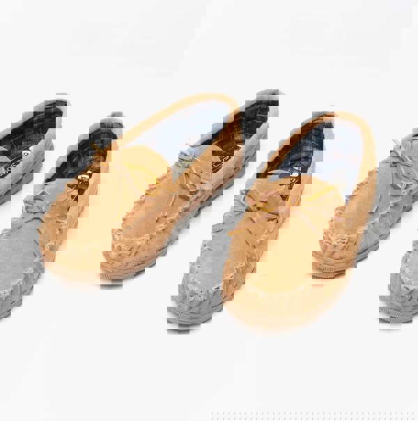 Sleepers ADIE Mens Moccasin Slippers Sand