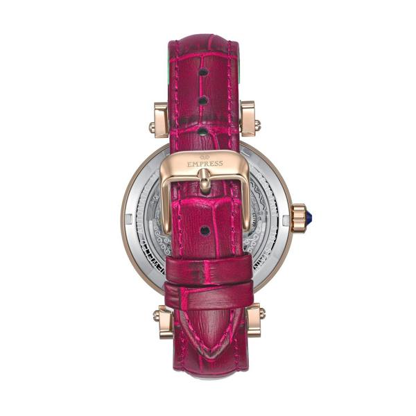 Empress Theodora Automatic Leather-Band Watch - Rose Gold/Pink - EMPEM3706