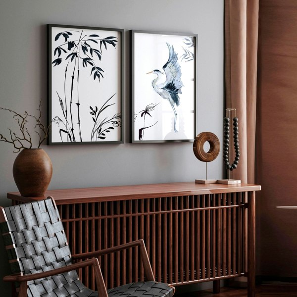 Set of 2 Japanese Wall Art For A Hallway