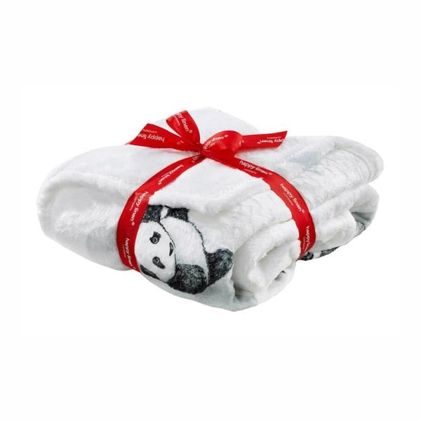 Sleepy Panda Fleece Blanket Throw - Happy Linen Company