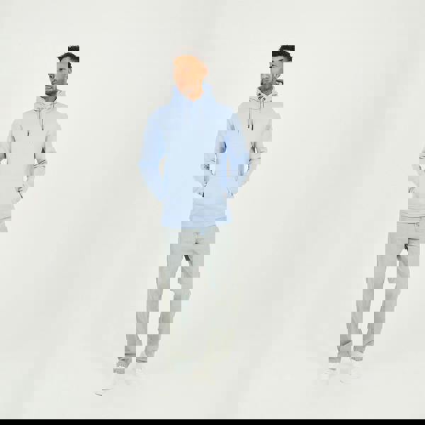 Brave Soul Blue Hoodie With Kangaroo Pocket - Blue Image 3