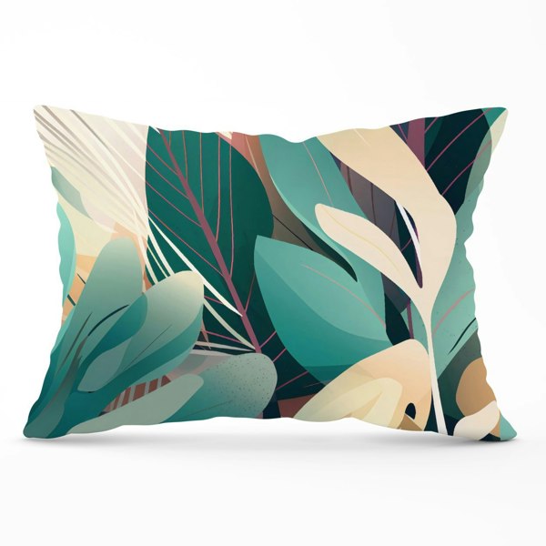 Warren Reed Abstract Tropical Leaves Cushions