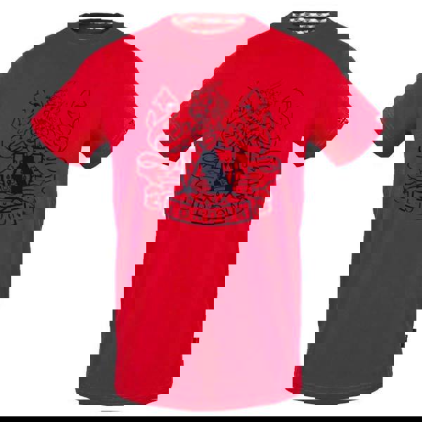 Aquascutum Mens Aldis Shield Logo T-Shirt - Red - 