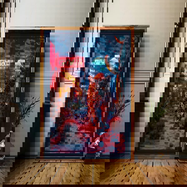 Love Frankie Growler Leopard Art Print - Framing Options Available