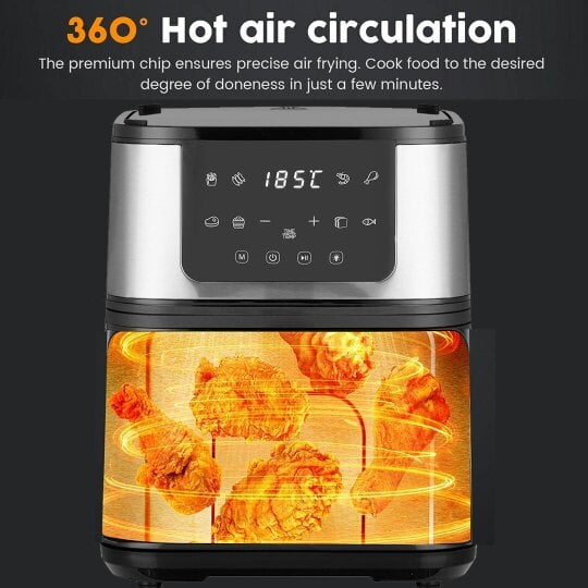 Havendro LCD Digital Air Fryer Pan-fried Steak Low Fat Oil free Oven Frying Kitchen Cook