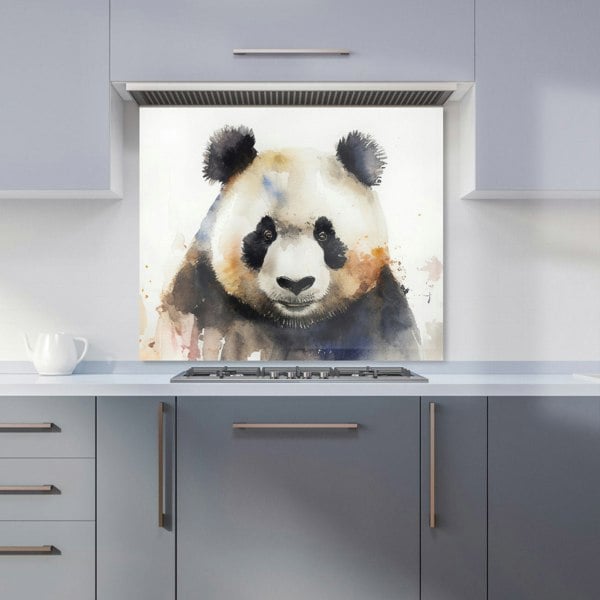 Warren Reed - Designer Panda Watercolour Kitchen Splashback